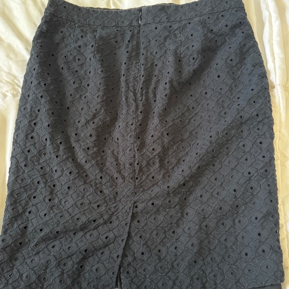 ANN TAYLOR LOFT textured pencil skirt, black, lined, business or casual sz 6​ - Picture 5 of 7